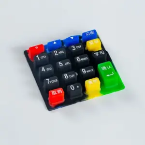 Custom Silk Screen Printing Silicone Rubber Keypad