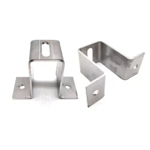 Stainless Steel U Shaped Hook Bracket Channel Clamp Metal Wall Brackets