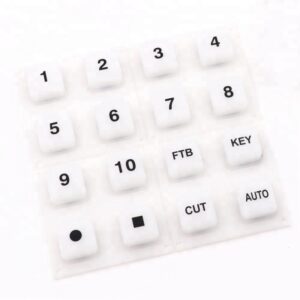 Customized Printing Spray Silicone Rubber Keyboard