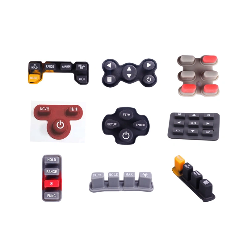 Oil Coating Compression Molding Silicone Rubber Keypad