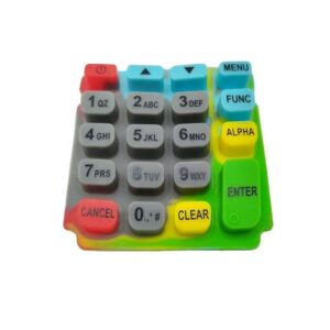 Multi Color Coating Painting Silicone Keypad