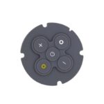 Custom Circular Waterproof Durable Silicone Rubber Controller Keypad