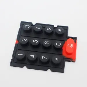 Matte and Glossy Surface Silicone Rubber Keypads with Optional Backlight