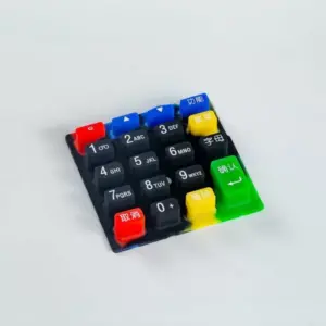 Silkscreen Printing Silicone Rubber Remote Control Buttons