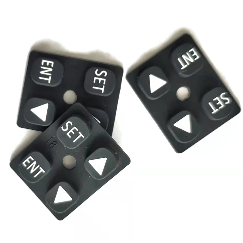 Silicone Rubber Electronic Device Push Buttons Keypads