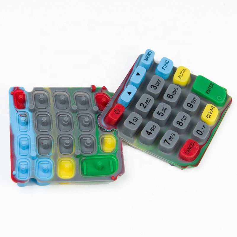 POS Silicone Keypad Waterproof Dustproof Multi Color Molding Silicone Keypad