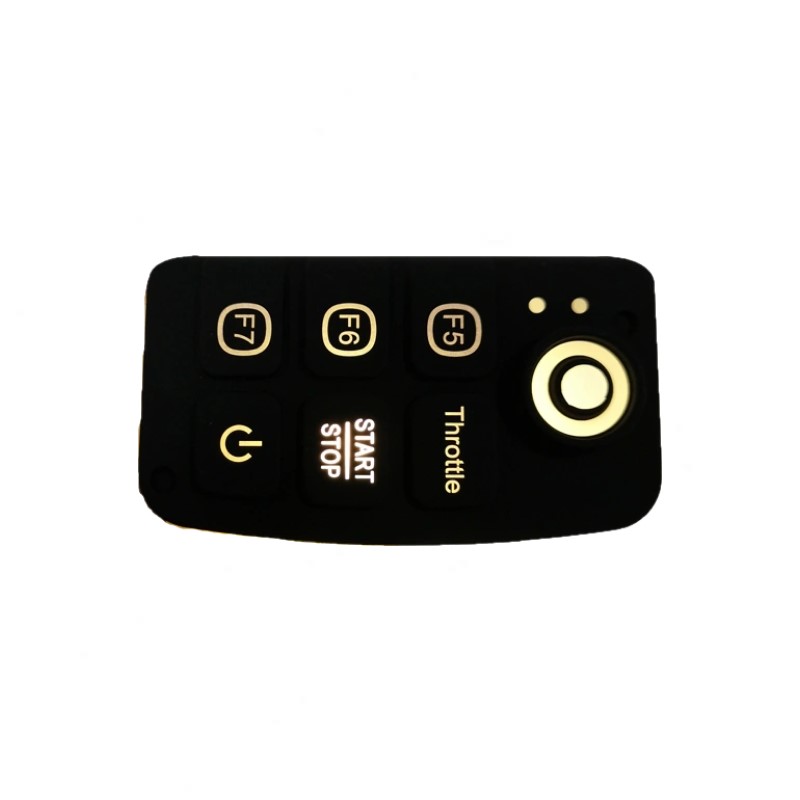 Available 3M Touch Silicone Buttons Rubber Backlit Keypad